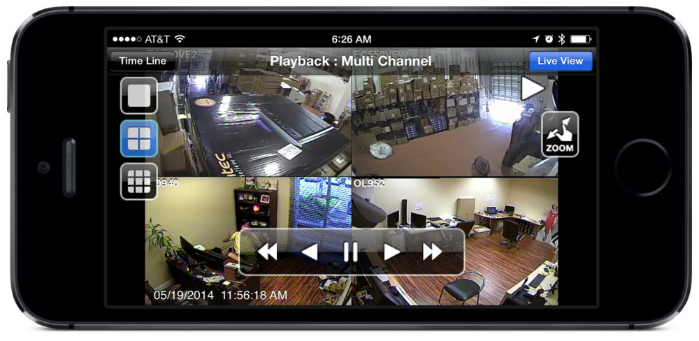 Caméra surveillance sur smartphone iphone ou android